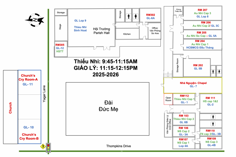 Classroom Map 2025-2026